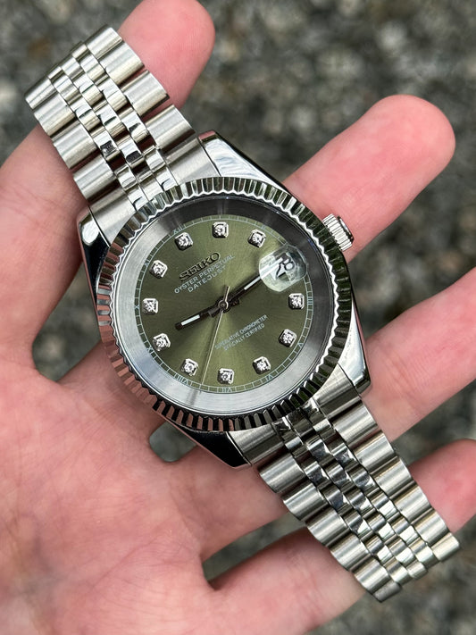 (På lager) "Diamond Olive" Datejust Mod