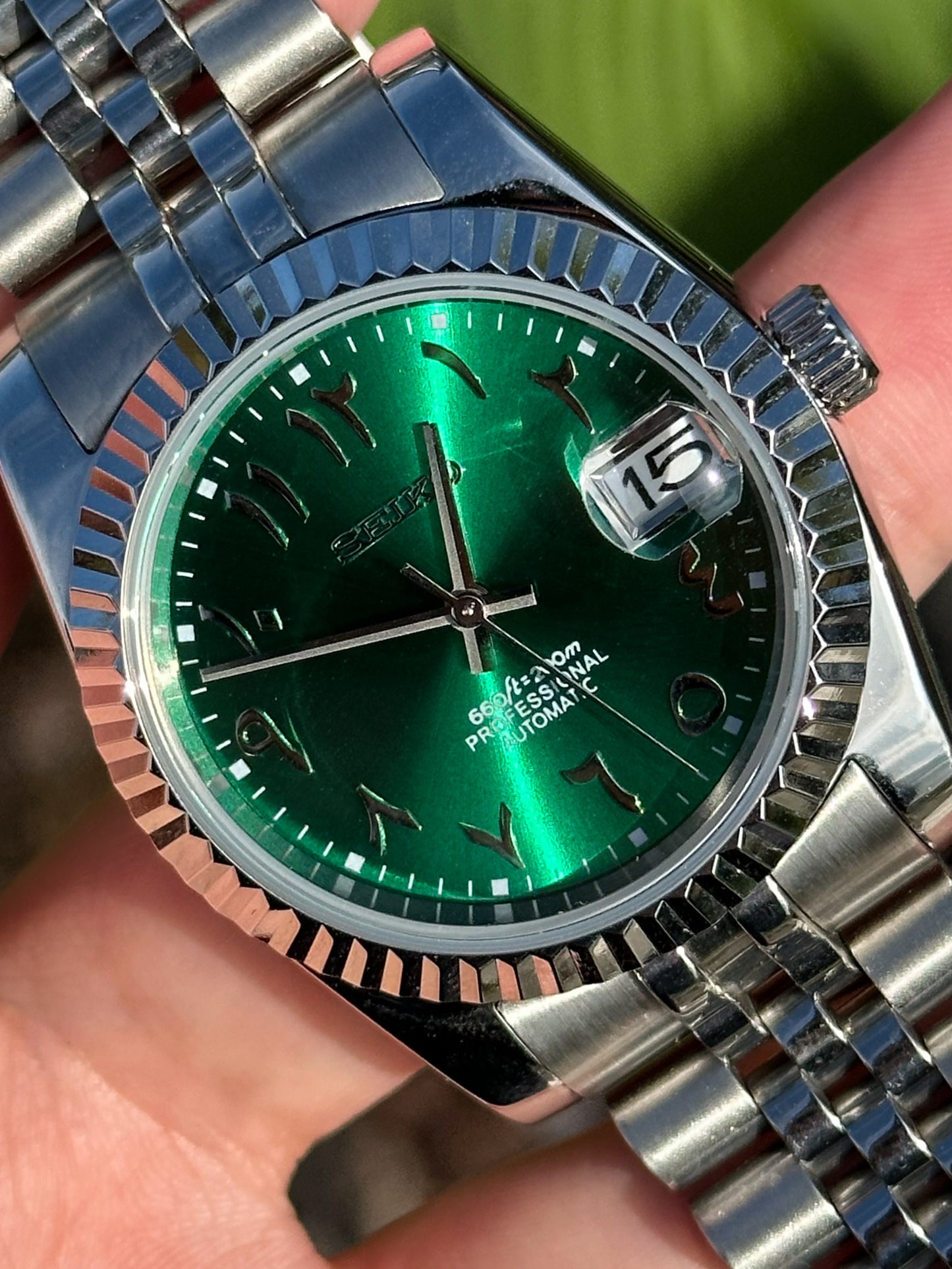 (PRE ORDER) Datejust "Green Arabic" Mod