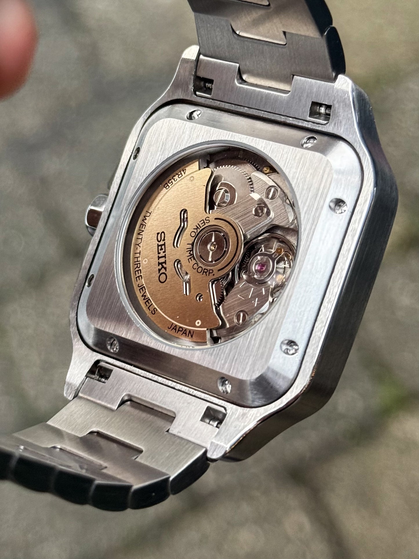 "White Dial" Santos Mod