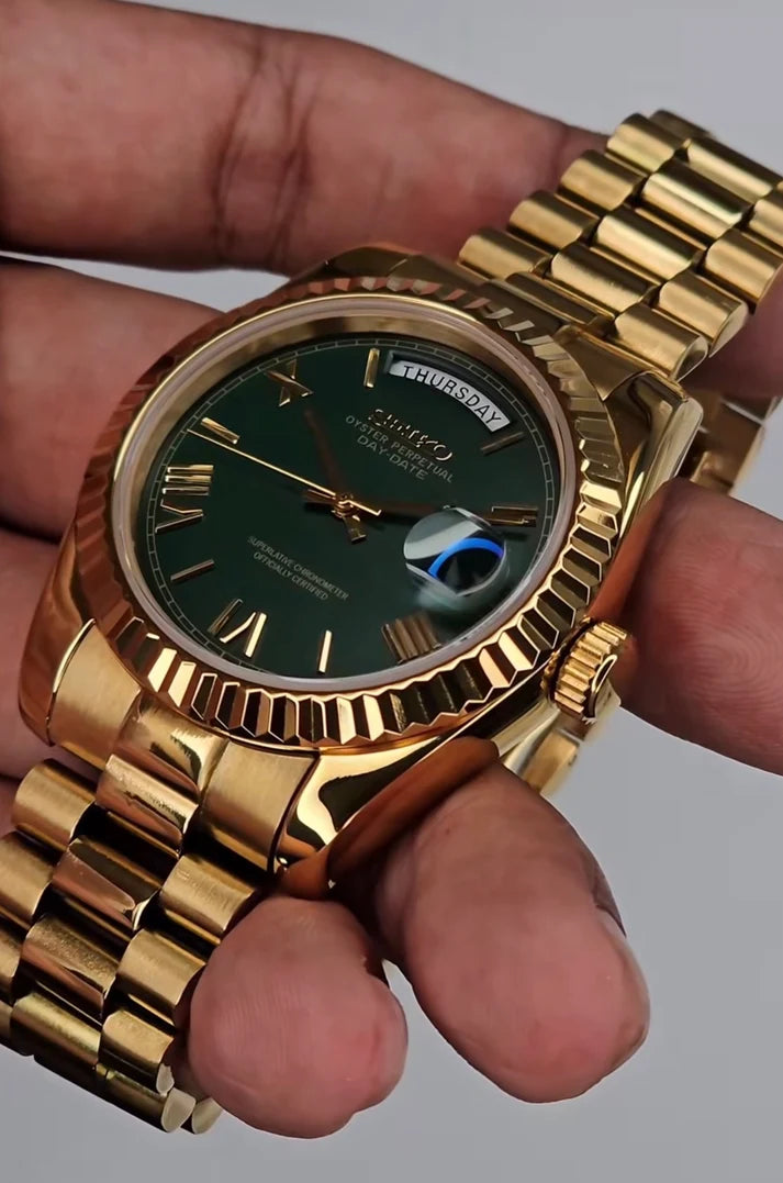 Gold "Money Green" Day-Date Mod