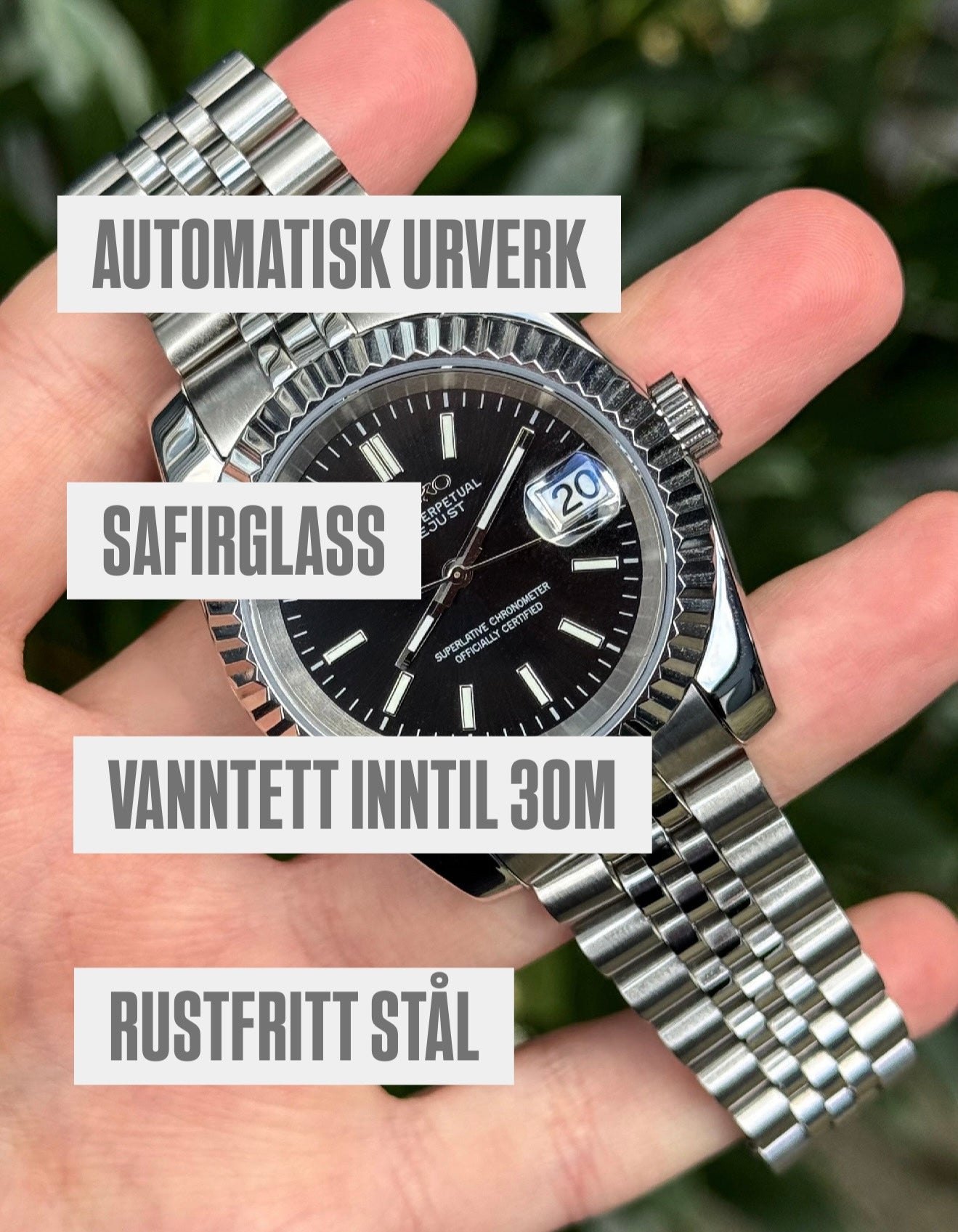 "Silver Arabic" Datejust Mod