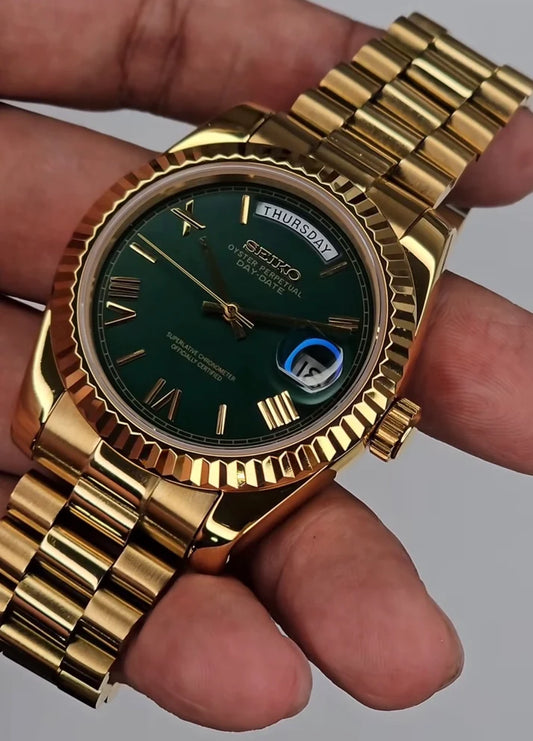 Gold "Money Green" Day-Date Mod