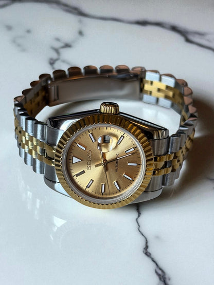(På lager) Two Tone "Champagne Dial" Datejust Ladies 31mm Mod