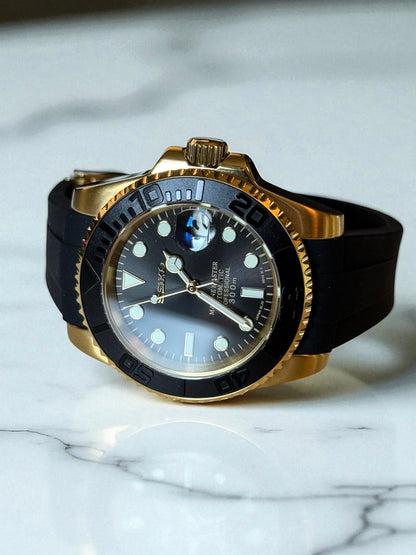 (På lager) "Gold" Yacht-Master Rubber Mod