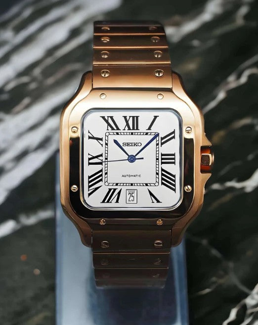 Rosegold ’White Dial’ Santos Mod