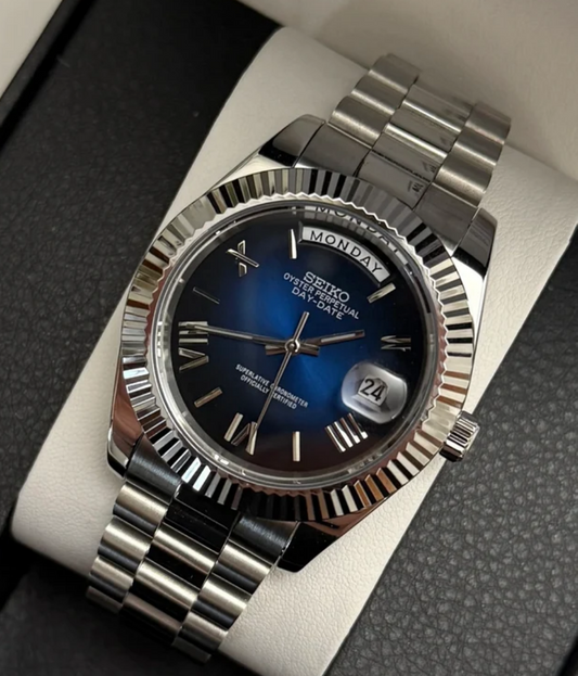 "Deep Blue" Day-Date Mod