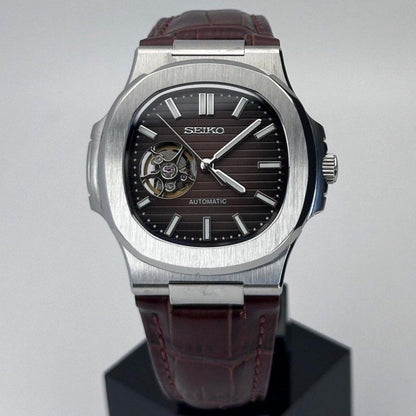 Brun skinnreim for Nautilus