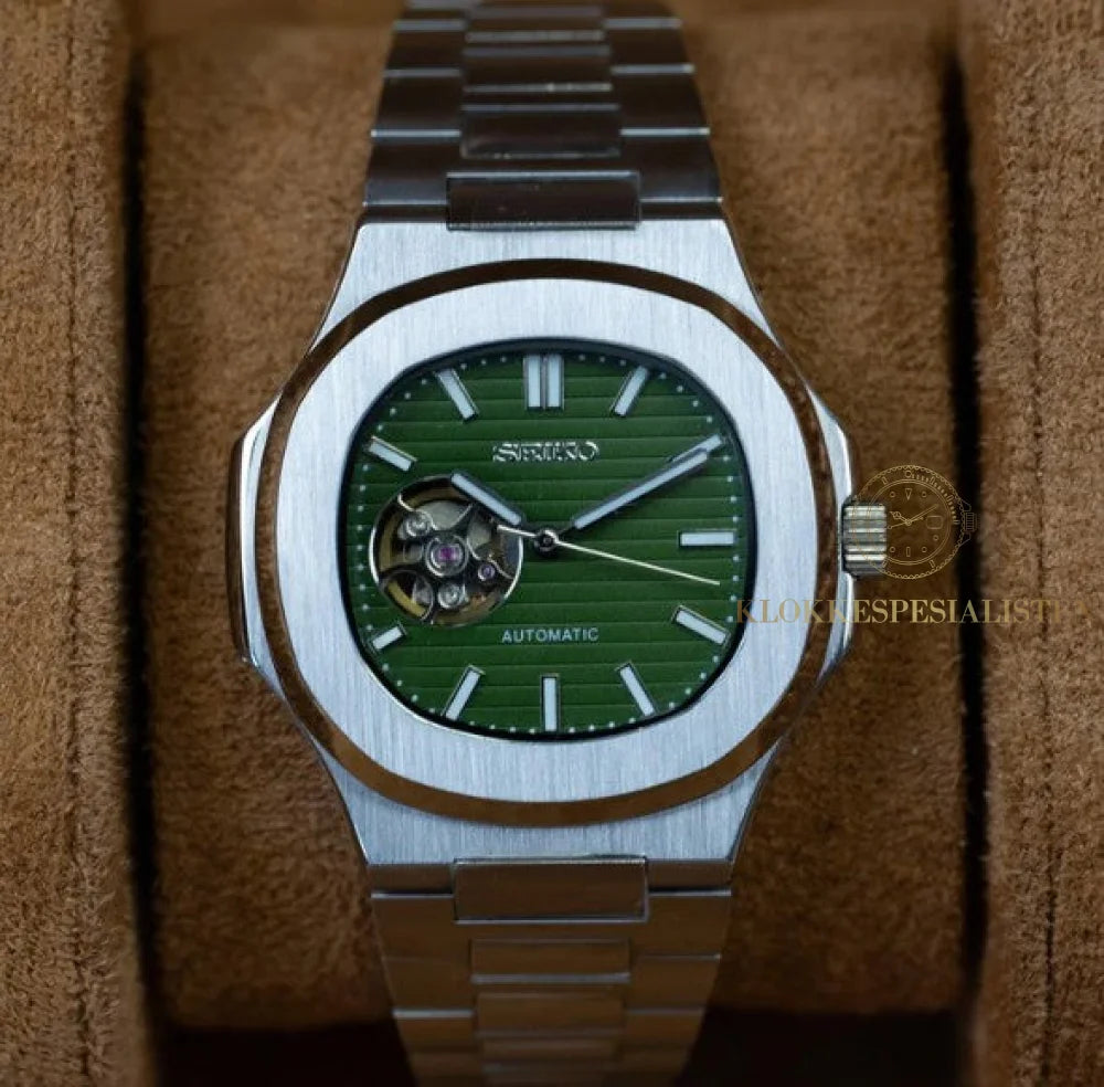 Open Heart ’Green Dial’ Nautilus Mod