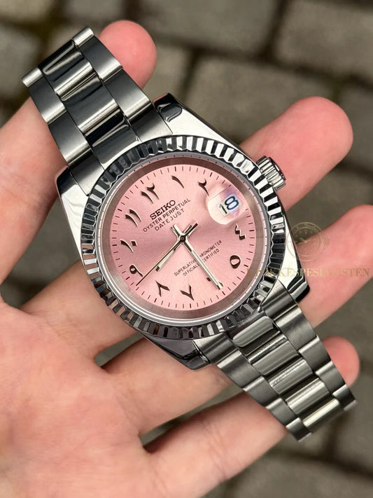 (På lager) Ladies ’Pink Arabic’ Datejust 40mm Mod