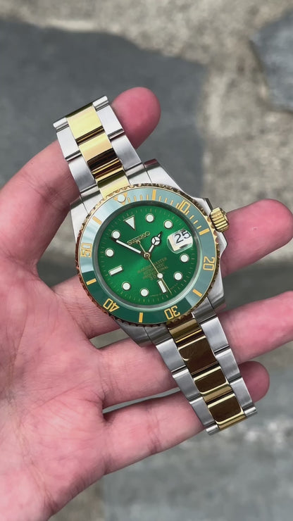 (PRE ORDER) "Green &amp; Gold" Submariner Mod