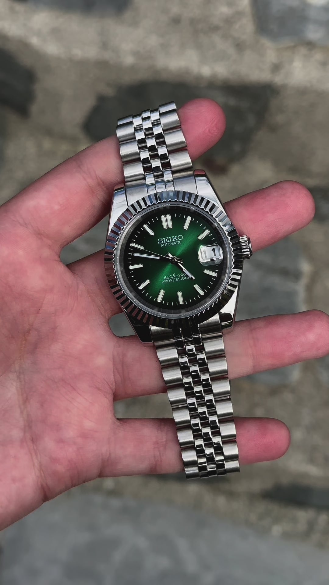 Green datejust best sale