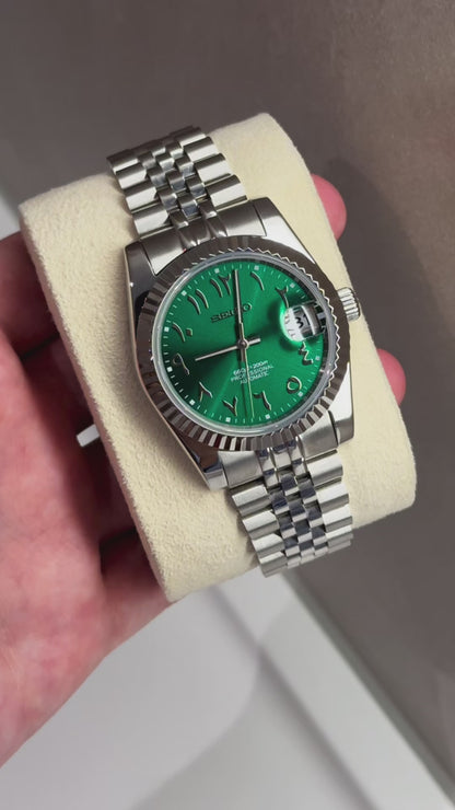 (PRE ORDER) Datejust "Green Arabic" Mod