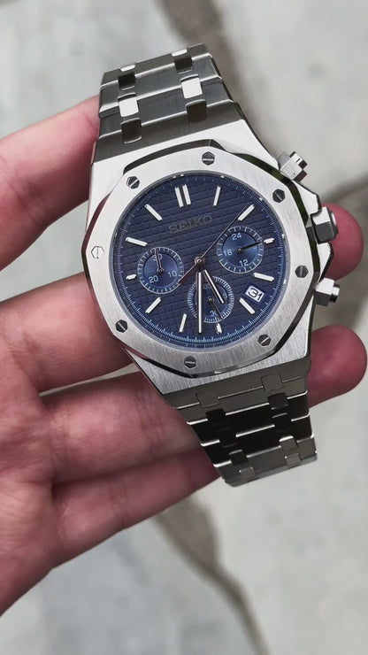 "Blue Dial" Royal Oak Chronograph Mod