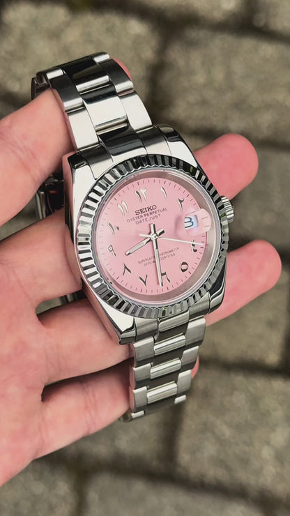 (På lager) Ladies "Pink Arabic" Datejust 40mm Mod