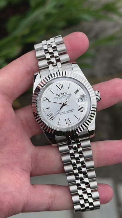 (PRE ORDER) "Silver Roman" Datejust Mod