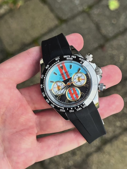 (På lager) "Blue/Orange Racing" Daytona Mod