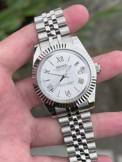 "Silver Roman" Datejust Mod