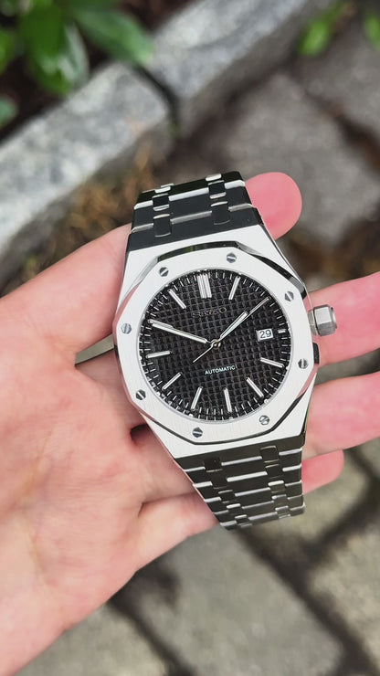 (På lager) "Black Dial" Royal Oak Mod