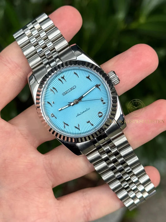 ’Sky Blue’ Arabic Datejust Mod