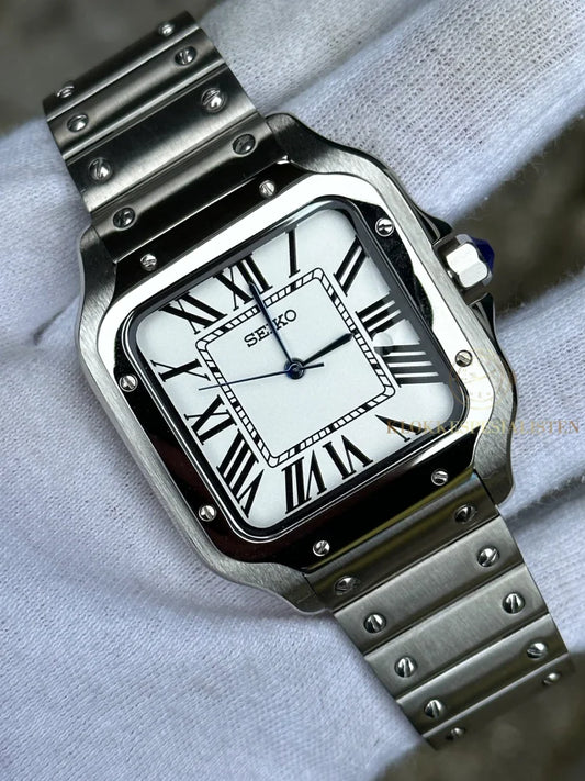 ’White Dial’ Santos Mod